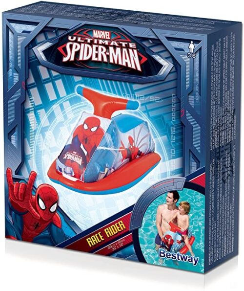 JET SKI SPIDERMAN/MOTO DE AGUA INFLABLE 89Cmx46Cm-EN CAJA-BESTWAY