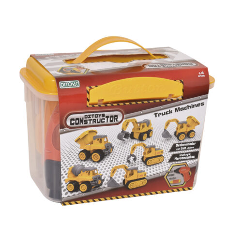 VALIJA CONSTRUSCTOR TRUCK MACHINE CAMION CON PARA ARTICULADA X 1 ORIGINAL-DITOYS