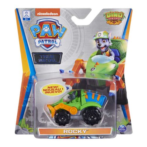 Paw Patrol Vehiculo Die-Cast Dino C/ Figura incorporada