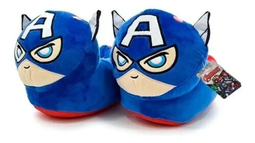 Pantufla De Peluche Capitán América Con Luz Marvel Phi Phi Toys