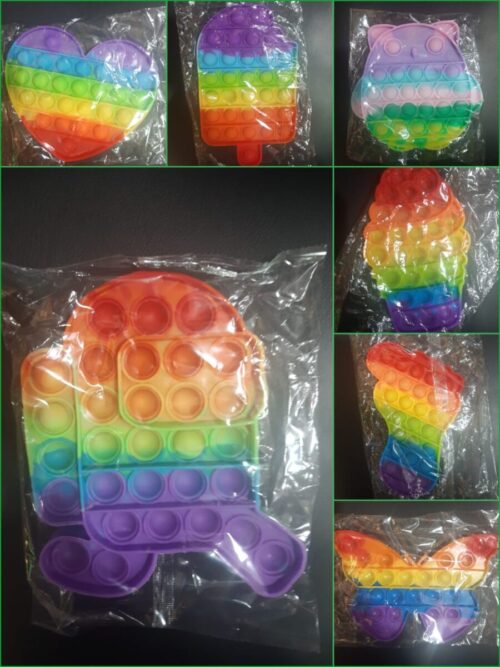 Pop It Popit Popits Multicolor Silicona Importado Precio X Unidad