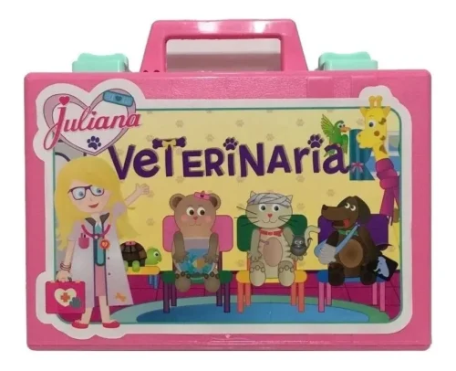 Valija Chica Juliana Veterinaria Con Accesorios Peluche Original