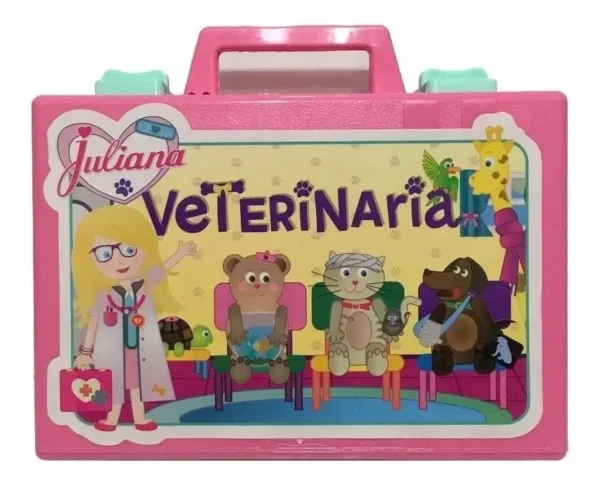 Valija Chica Juliana Veterinaria Con Accesorios Peluche Original
