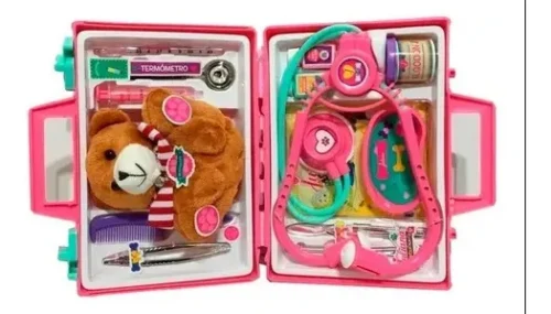 Valija Chica Juliana Veterinaria Con Accesorios Peluche Original