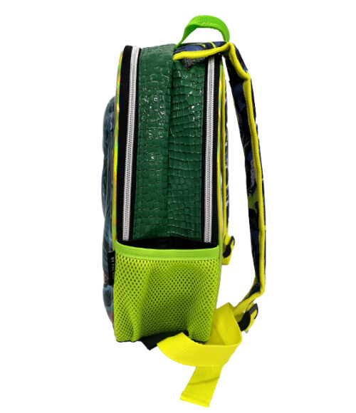 Mochila Reversible Dinosaurio T-rex Phi Phi Bags Color Verde