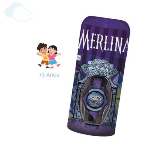 Reloj Digital Merlina Pulcera Y Alcancia Infantil Tapimovil