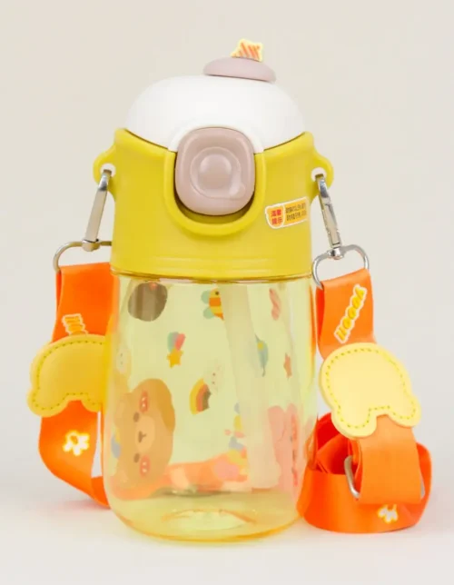 Botella Infantil Super Completa Correa Push Pico Silicona Sorbet Stickers 600Ml