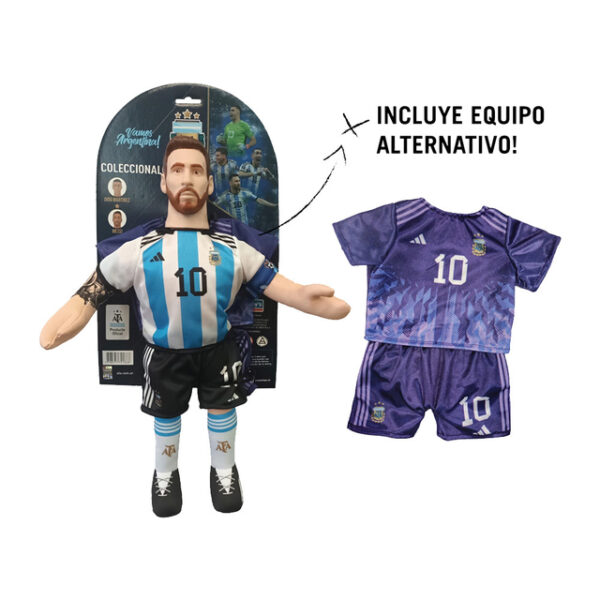 Peluche Soft Afa Selccion Argentina Messi 45 Cm New Toys Original Muñeco