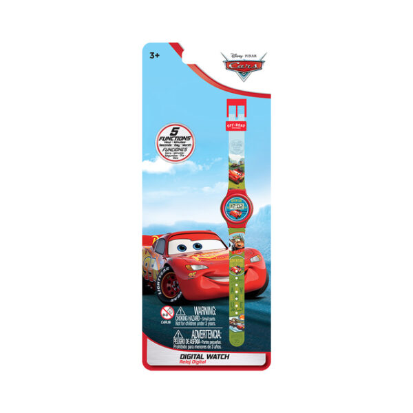 Reloj Digital Infantil Cars Disney Pixar 5 Funciones Intek