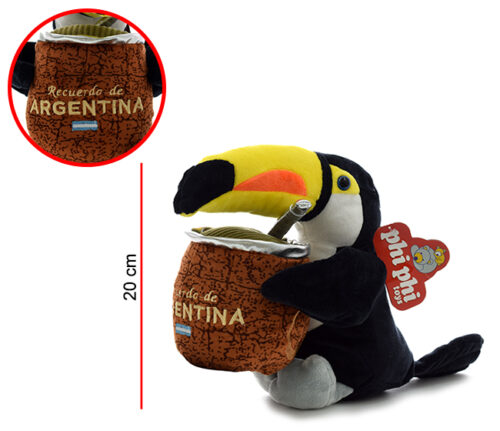 Tucan Con Mate Peluche Original 20 Cm -Phi Phi Toys