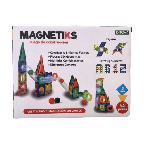 Juego De Construcción Bloques Magnéticos Didácticos 42 Piezas- Ditoys