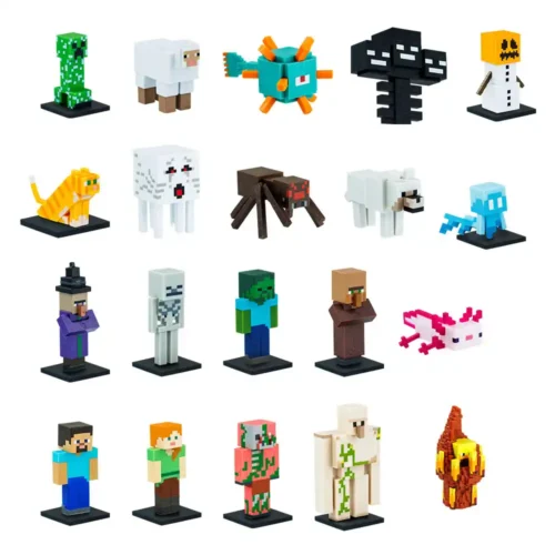 Muñecos Juguetes Pack X5 Minecraft Y Amigos Set De 5 Figuras 6 Cm Precio Por Blister- Original