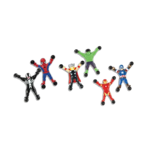 Muñecos Marvel wall Tumblers Paquete de 2 Trepadores De Pared Pegajoso-Marvel