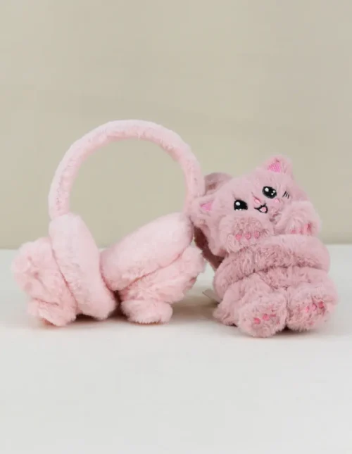 Orejeras Vincha De Peluche Diseño Gato