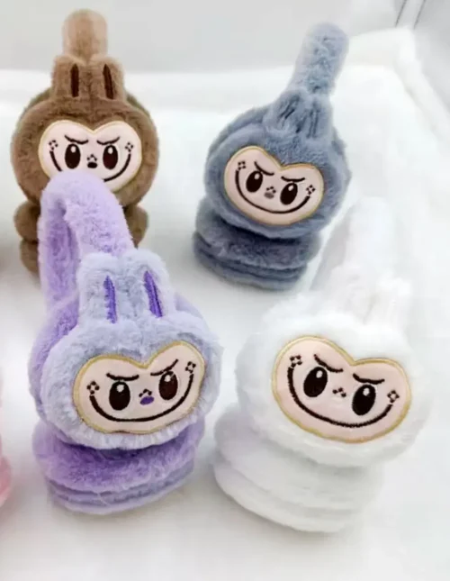 Orejeras Vincha De Peluche Diseño Labubu