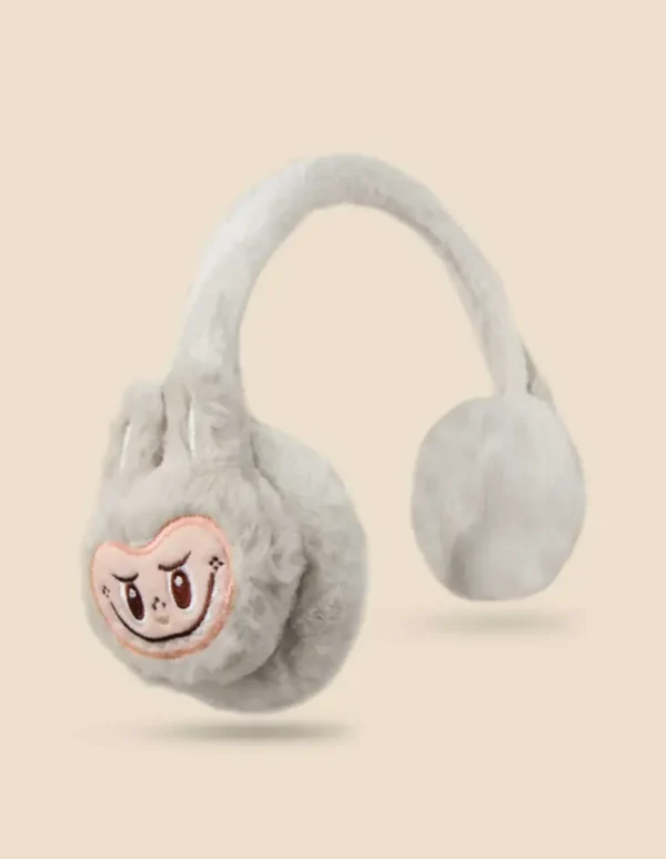 Orejeras Vincha De Peluche Diseño Labubu - Imagen 3
