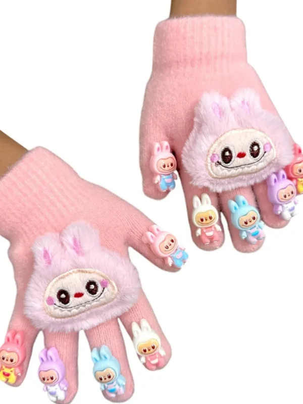 Guantes Labubu Para Niños Otoño Invierno Importado Surtidos Modelos - Imagen 2