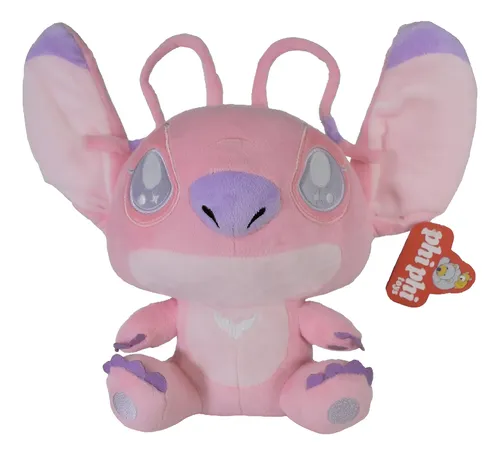 ST078 Peluche Stitch Angel 25 Cm Color Rosa- Phi Phi Toys