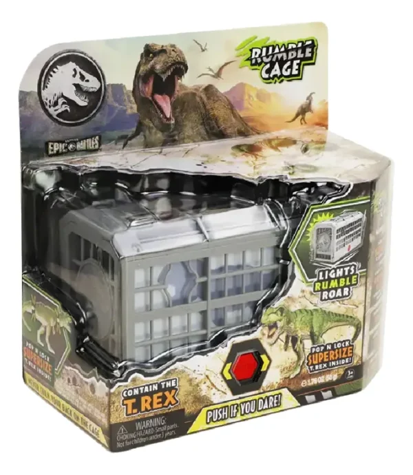 Jurassic World Juego Rumble Cage T. Rex Con Sonido- Original - Imagen 3