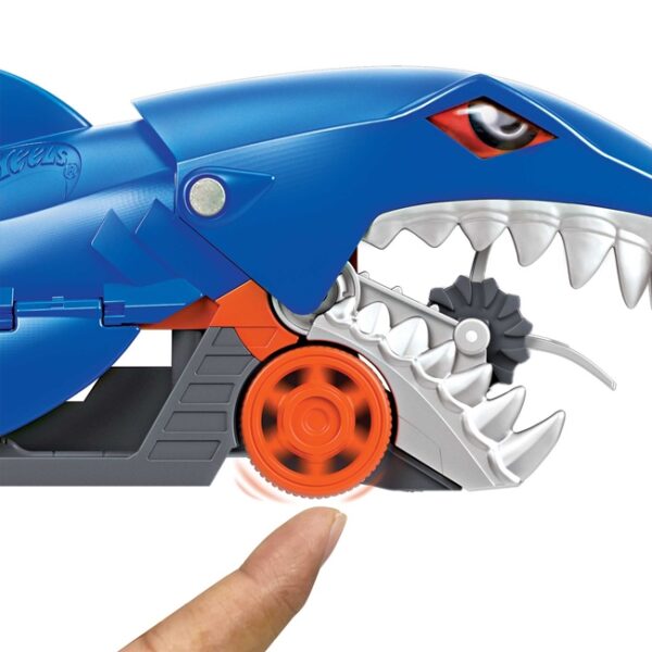 Camión Hot Wheels Remolque Tiburon + Vehiculo escla1:64 - Imagen 5