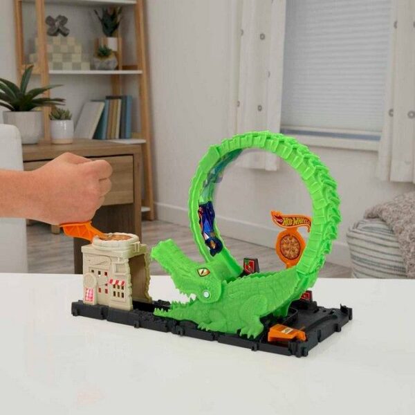 Pista Hot Wheels City Ataque Cocodrilo - Imagen 4