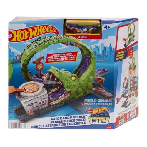 Pista Hot Wheels City Ataque Cocodrilo