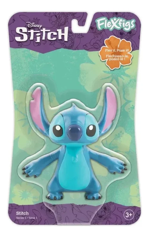 Figura Estirable Flexfigs Lilo & Stitch Flexible Juguete- Original