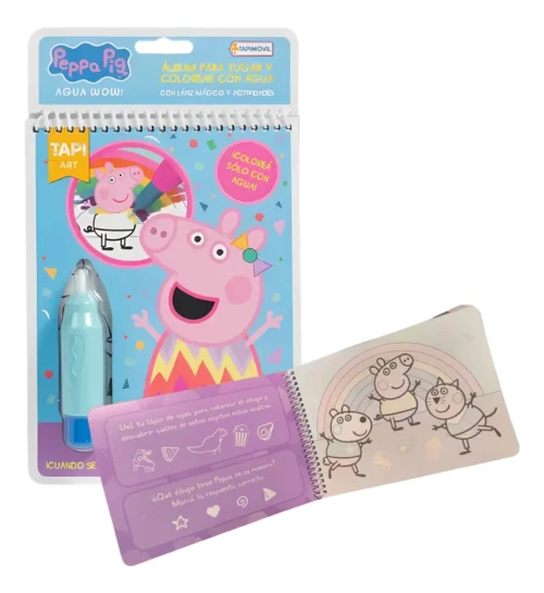 Agua Wow Librito Para Pintar Colorear Pepa Con Lapiz De Agua