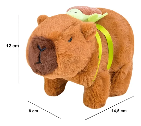 Peluche Capibara Set De Belleza Y Cuidados Mascota Interactivo Con Movimiento Más Accesorios Para Jugar - Imagen 2