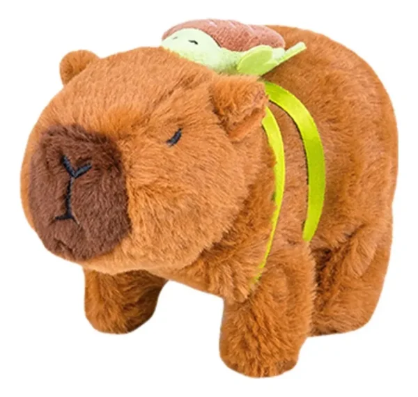Peluche Capibara  Con  Mochila Interactivo Con Movimiento Para Jugar-Pamper Pet - Imagen 3