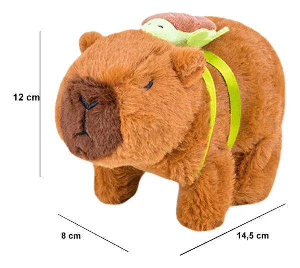 Peluche Capibara  Con  Mochila Interactivo Con Movimiento Para Jugar-Pamper Pet - Imagen 4