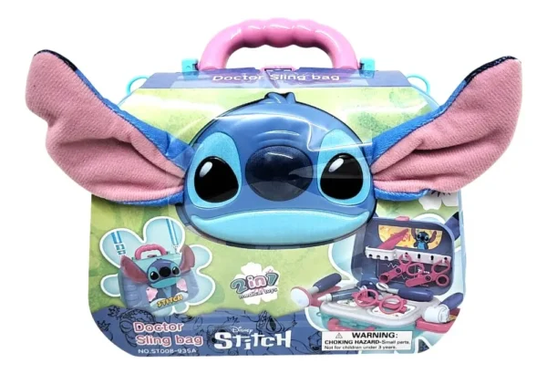 Mi Primer Consultorio Valija Morral Plegable Con Accesorios Doctor/a Stitch - Imagen 3