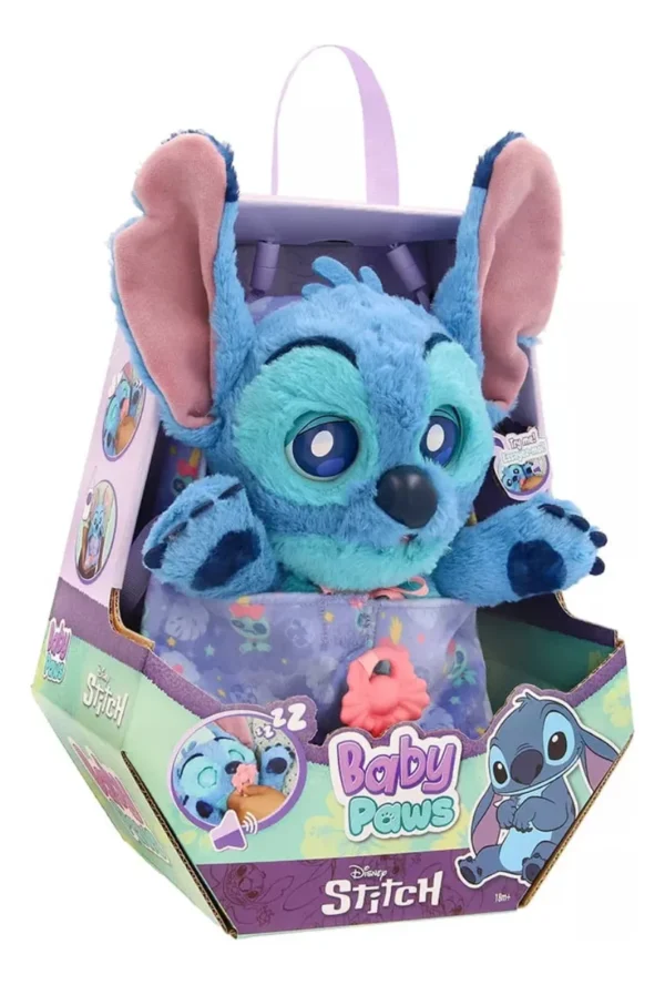 Baby Paws Peluche Disney Stitch 27cm Con Sonidos Y Reacciones - Imagen 3