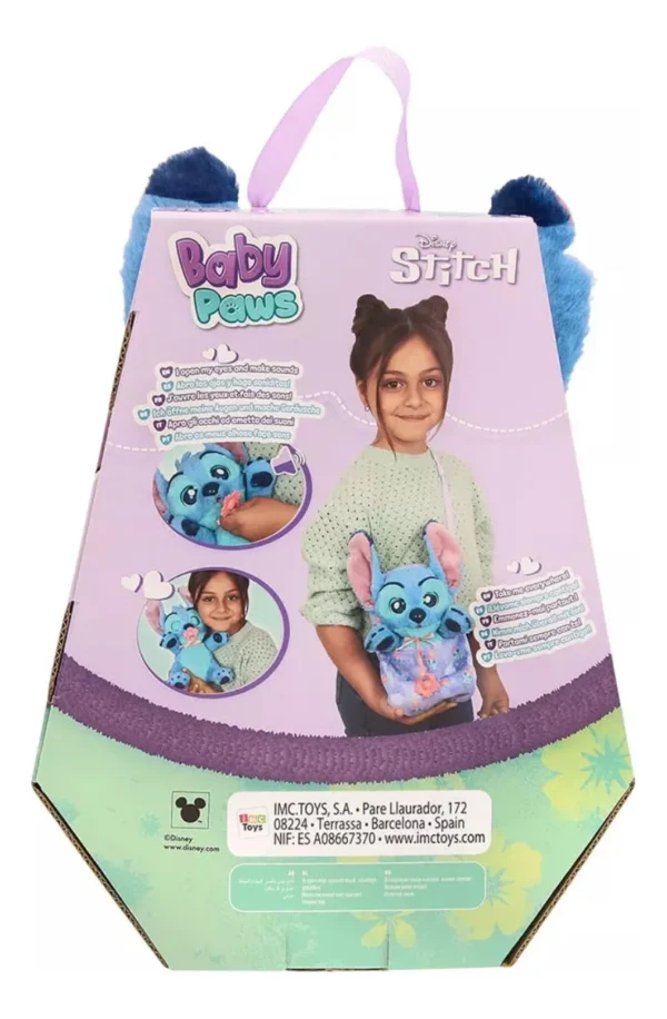 Baby Paws Peluche Disney Stitch 27cm Con Sonidos Y Reacciones - Imagen 4