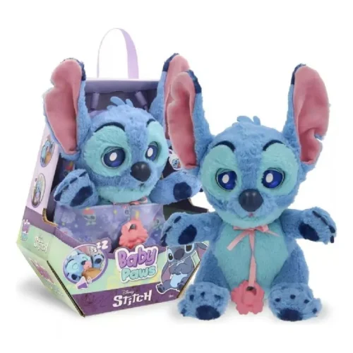 Baby Paws Peluche Disney Stitch 27cm Con Sonidos Y Reacciones