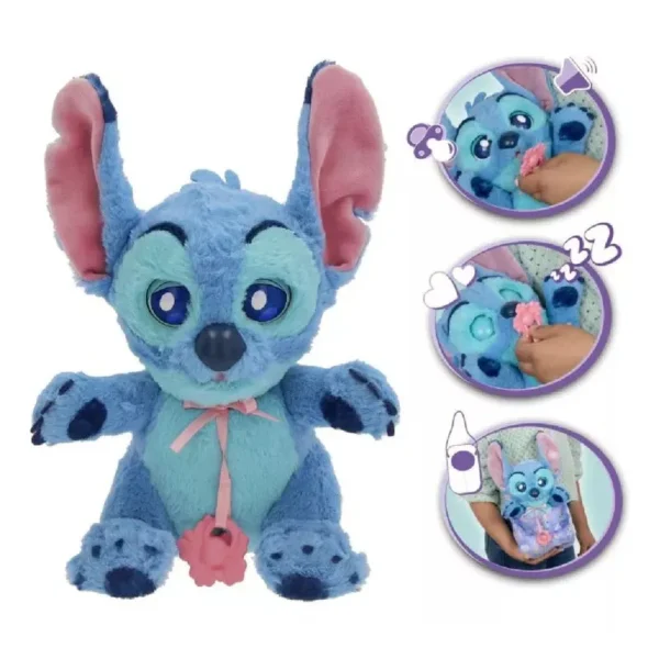 Baby Paws Peluche Disney Stitch 27cm Con Sonidos Y Reacciones - Imagen 5
