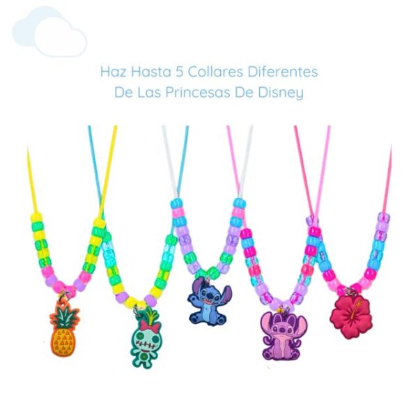 Valija Stitch Disney Kit Bijouterie Con 5 Dijes - Imagen 7