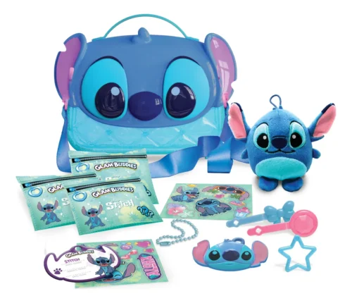 GlamBuddies Cartera Stitch con Peluche 16cm Y Accesorios