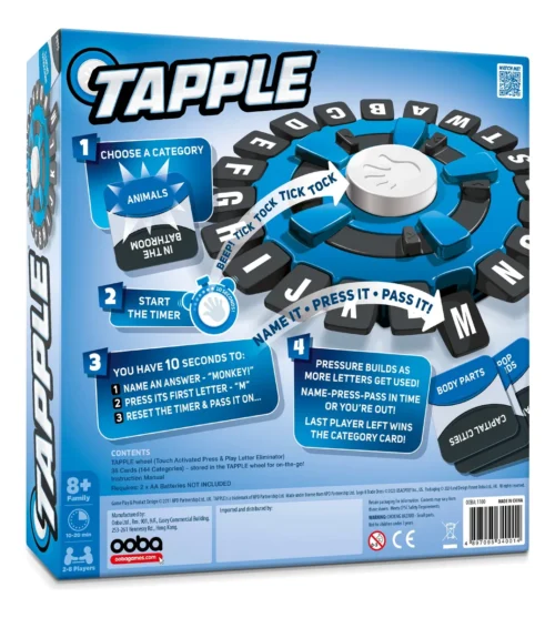 Juego De Mesa Palabras/Pasapalabras Tapple Basta- Original