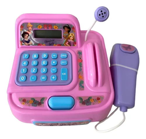 Caja Registradora Con Microfono Luz y Sonidos Princesas-(2783) Ditoys
