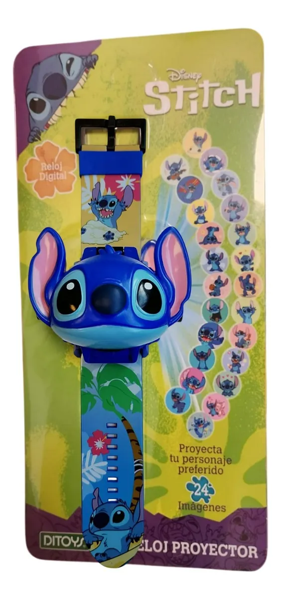 Reloj proyector de luz Stitch con 24 imágenes para niños-Original - Imagen 3