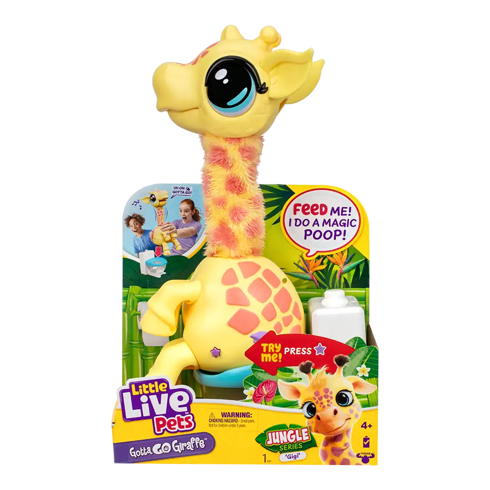Little Live Pets Mascota Jirafa Interactiva Baila Canta Gilbert Y Hace PoPo - Imagen 8