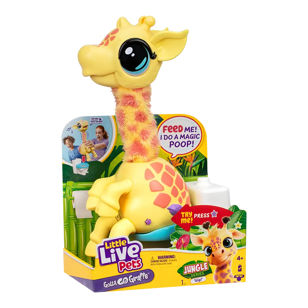 Little Live Pets Mascota Jirafa Interactiva Baila Canta Gilbert Y Hace PoPo - Imagen 7