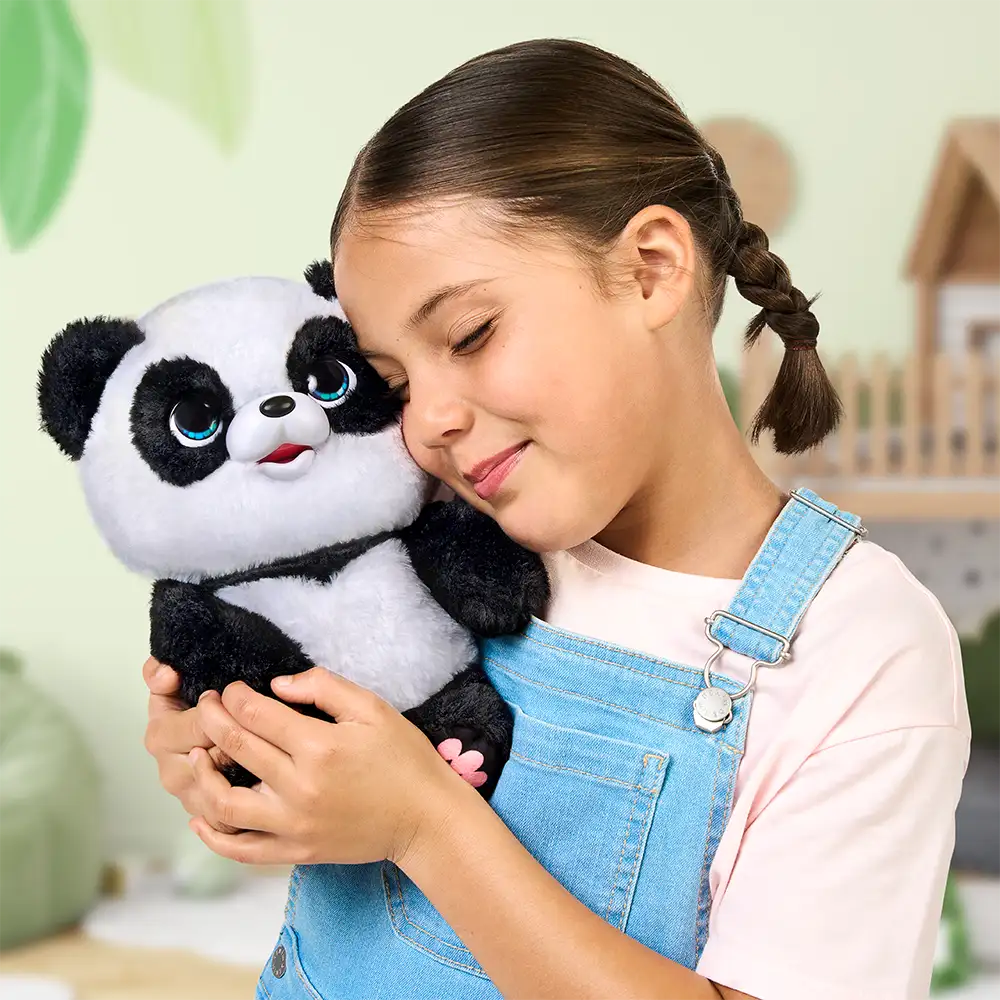 Little Live Pets Mascota Panda Bebe Interactivo Sonidos Mueve Piernas Usa Pelela - Imagen 2