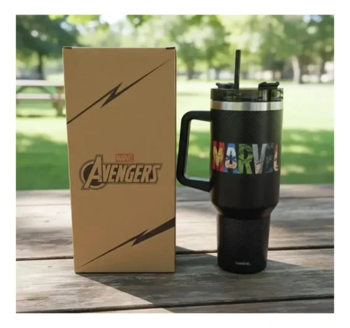 Vaso Termico 880ML Acer Inoxidable c/Tapa y Sorbete AVENGERS – Clandestine