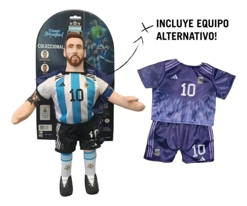 Muñeco Soft Messi Selección Argentina New Toys Cambio Ropa