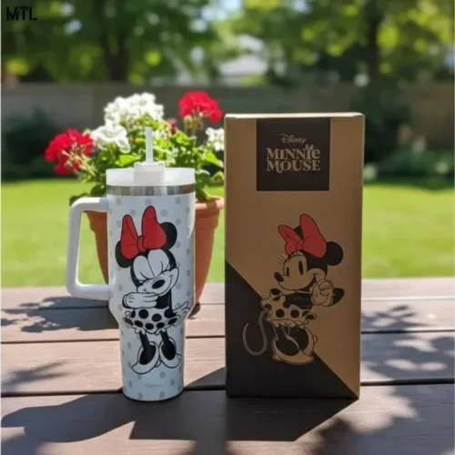 Vaso Termico 880ML Acer Inoxidable c/Tapa y Sorbete DISNEY MINNIE– Clandestine