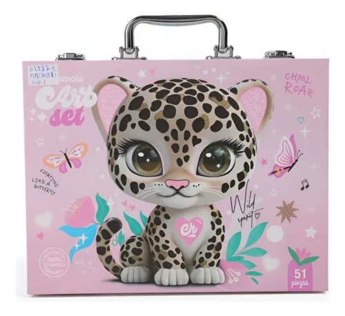 Super Set De Arte Gato Chita Con Marcadores Doble Punta, Lapices , Pintura,Crayones Etc- Chimola (copia)