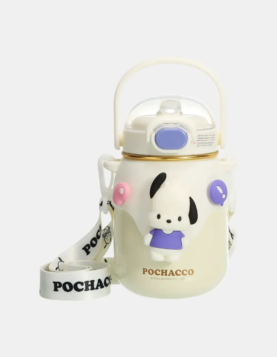 Botella Infantil 700Ml Sanrio Doble Capa Acero inoxidable y correa Varios Motivos - Imagen 12