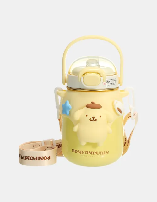 Botella Infantil 700Ml Sanrio Doble Capa Acero inoxidable y correa Varios Motivos - Imagen 11